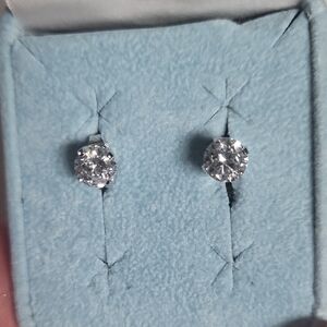 Elegant Silver Stud Earrings